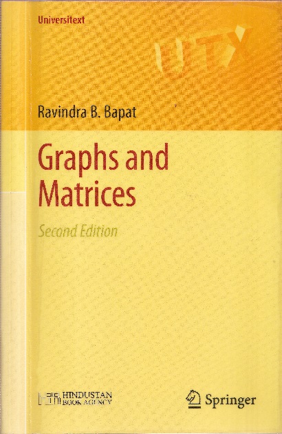 (Ravindra　Matrices　2nd　明倫館書店　古本、中古本、古書籍の通販は「日本の古本屋」　and　Graphs　B.　Bapat)　Edition　(Soft)　日本の古本屋